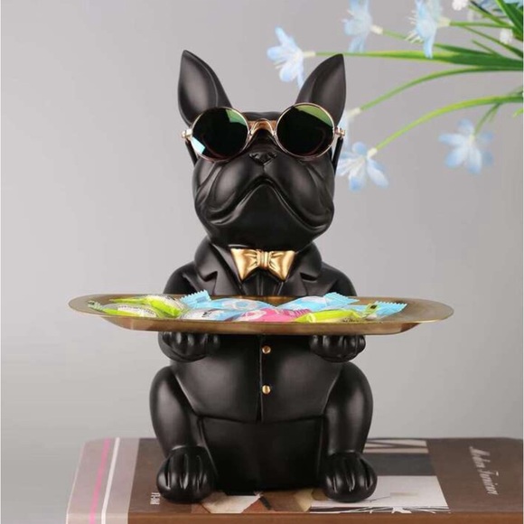 🆕 French Bulldog Statue And Jewelry Storage